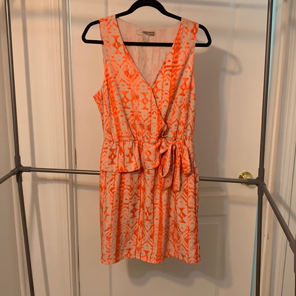 Orange and Beige dye look Mini Forever 21 Dress - Picture 1 of 7